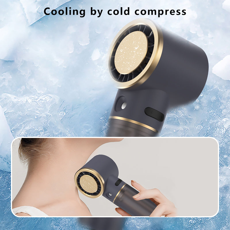 Semiconductor Cold Compress Nano Mist Desk Fan 3 Speeds Adjustable Handheld Fan Semiconductor Cold Compress Nano Mist Desk Fan 3 Speeds Adjustable Handheld Fan